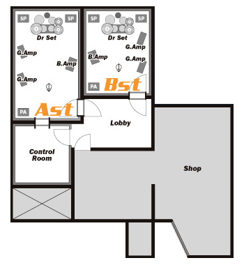 スタジオ配置図